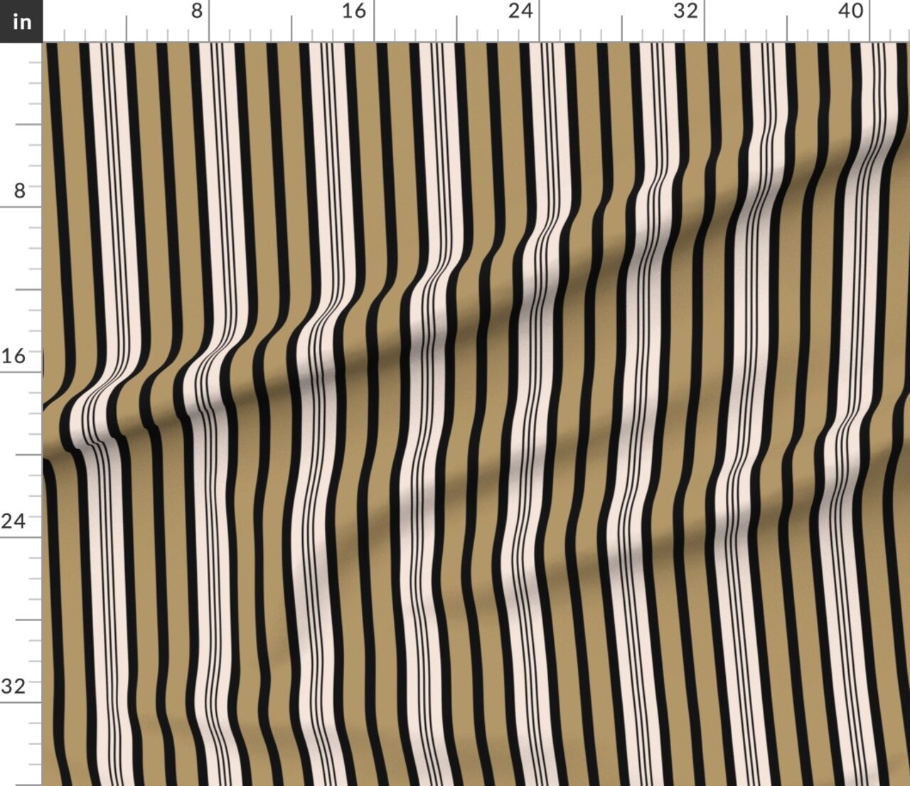 Brown Stripes Boho Stripe Neutral Cottagecore Grandmillennial Directional Granny Chic Modern Custom Printed Fabric by Spoonflower Various Fabrics by the Yard or Fat Quarter